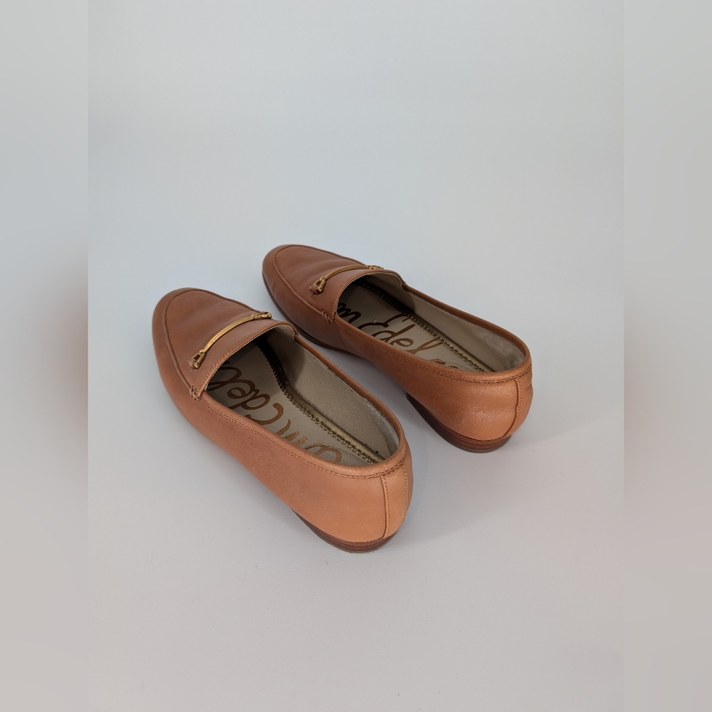 Sam Edelman Luce Horsebit Loafer Flats | Size 9.5 | Tan Cognac Leather - Picture 9 of 16